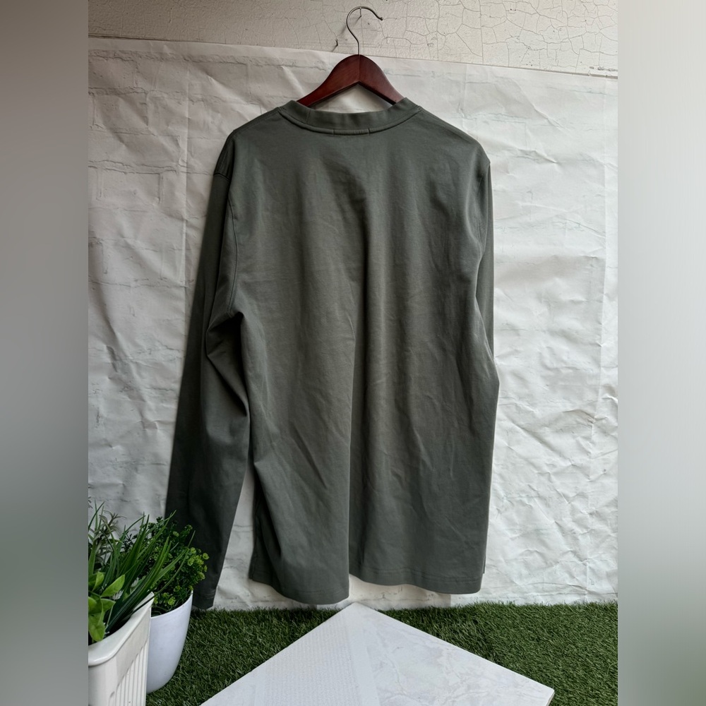 Robert Barakett The barakett long sleeve tee Men's Dusty Olive Crew Neck Sz XXL - Picture 8 of 9